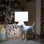 Лампа COLLECTION OF DOGS с абажуром Бультерьер варинант исполнения - 10 | Loft Concept в Саратове