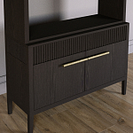 Стеллаж Primo с ящиками Темный орех варинант исполнения - 3 | Loft Concept в Саратове