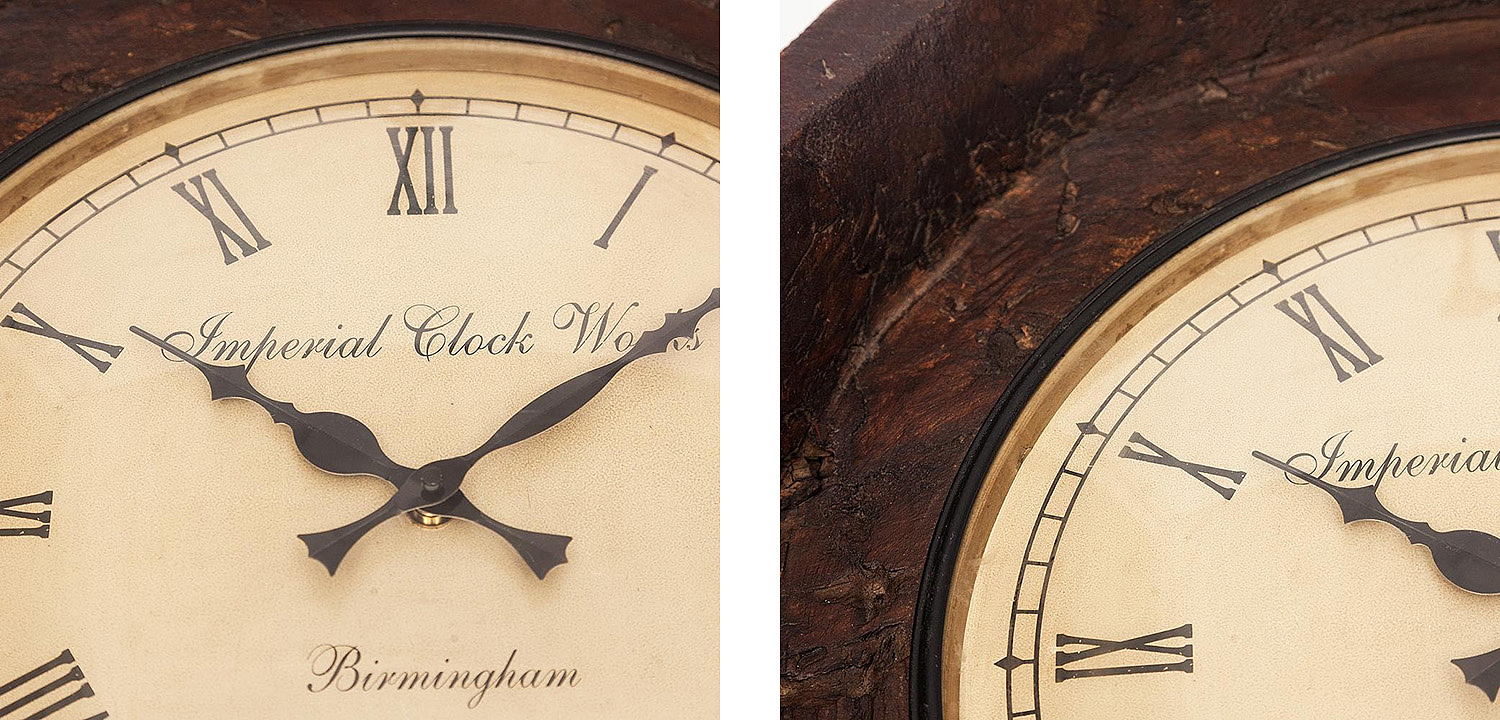 Часы Antique Indian Mango Tree Clock Часы Antique Indian Mango Tree Clock - Loft-Concept в Саратове