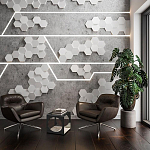 Гипсовая 3D Панель M-47 варинант исполнения - 2 | Loft Concept в Саратове