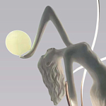 Торшер белая статуэтка Девушка Girl Carries Light Balls варинант исполнения - 1 | Loft Concept в Саратове