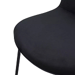 Стул черный с обивкой из велюра Black Archie Chair варинант исполнения - 5 | Loft Concept в Саратове