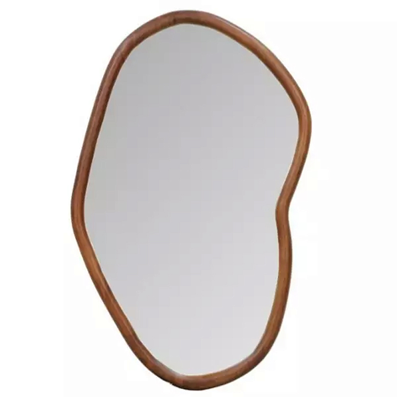 Зеркало в изогнутой деревянной рамой Eco Friendly Frame Светло-коричневый Зеркало в изогнутой деревянной рамой Eco Friendly Frame Светло-коричневый в Саратове | Loft Concept