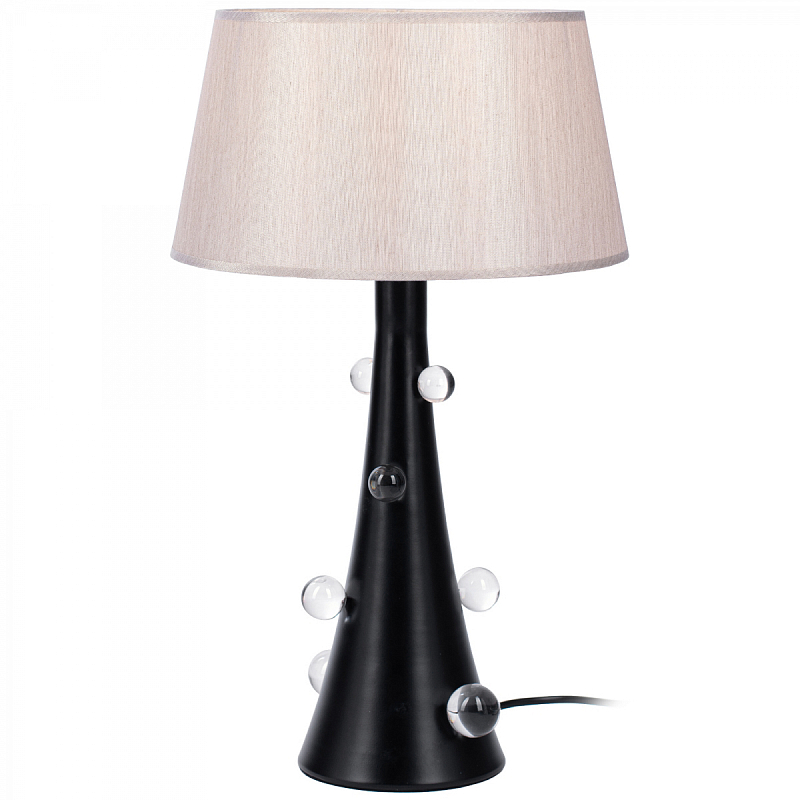Настольная лампа Lampe Bubbling 510 Белый Черный Прозрачный Настольная лампа Lampe Bubbling 510 Белый Черный Прозрачный в Саратове | Loft Concept