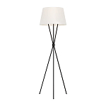 Торшер на трех тонких перекрещенных ножках с белым конусным абажуром из льна Feiss варинант исполнения - 1 | Loft Concept в Саратове