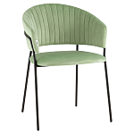 Стул в велюре фисташкового цвета Horizon варинант исполнения - 1 | Loft Concept в Саратове