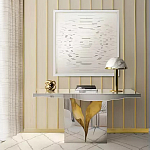 Консоль прямоугольная с основанием в виде расколотого камня Lapiaz варинант исполнения - 1 | Loft Concept в Саратове