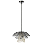 Подвесной светильник Black Grey Mesh Lampshade Hanging Lamp варинант исполнения - 2 | Loft Concept в Саратове