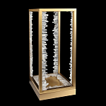 Настольная лампа прямоугольная с декоративными элементами в виде кристаллов Smooth Shine варинант исполнения - 2 | Loft Concept в Саратове