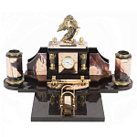 Настольный письменный набор из яшмы с декором в виде орла Manager Organizer варинант исполнения - 1 | Loft Concept в Саратове