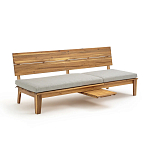 Садовый диван-трансофрмер Kate серый варинант исполнения - 6 | Loft Concept в Саратове