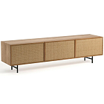 ТВ-тумба с декором из ротанга Pansy Rattan TV Stand варинант исполнения - 6 | Loft Concept в Саратове