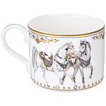 Чайный сервиз из фарфора с изображением лошадей на 6 персон 14 предметов Porcelain Horse Set варинант исполнения - 4 | Loft Concept в Саратове
