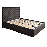 Кровать серая с подъемным механизмом Adelaide варинант исполнения - 1 | Loft Concept в Саратове