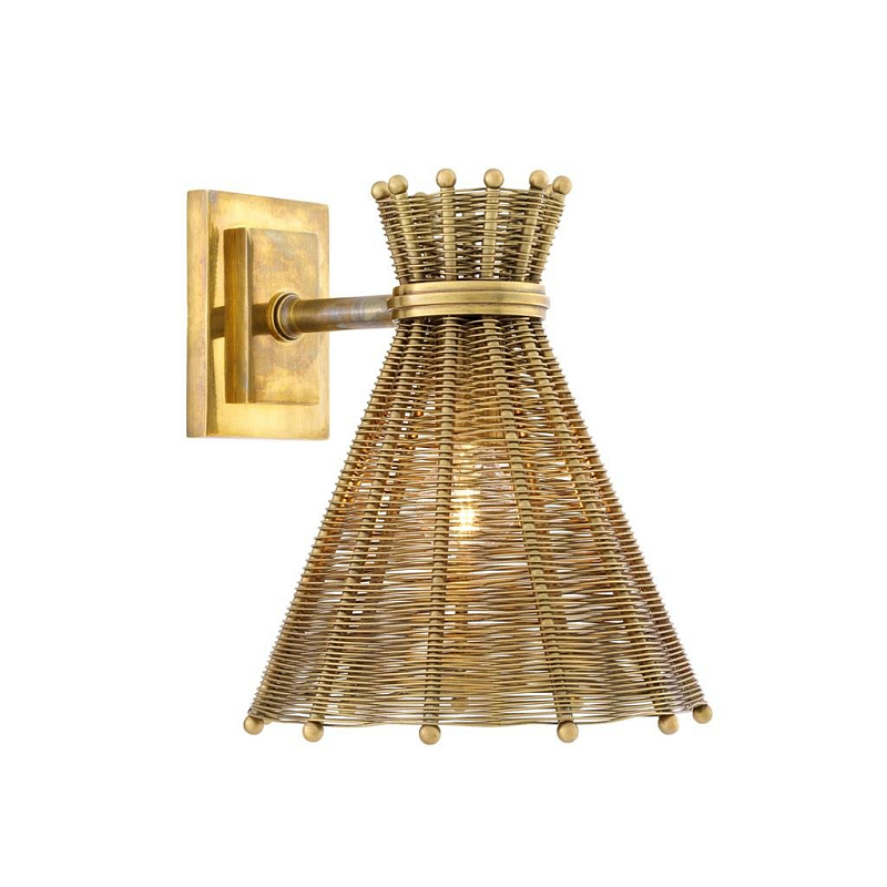 Бра Eichholtz Wall Lamp Kon Tiki Латунь Античная полированная Бра Eichholtz Wall Lamp Kon Tiki Латунь Античная полированная в Саратове | Loft Concept