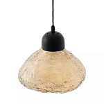 Подвесной светильник с янтарным фактурным плафоном Lamp with Frozen Glass Effect варинант исполнения - 2 | Loft Concept в Саратове