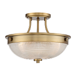 Потолочный светильник со стеклянным плафоном в виде купола Quoizel варинант исполнения - 11 | Loft Concept в Саратове