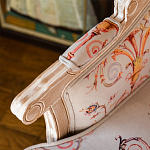 Кресло из массива бука серое с растительным орнаментом Raffael Floral Grey Armchair варинант исполнения - 5 | Loft Concept в Саратове