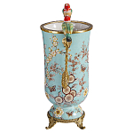 Ваза с двумя птичками из фарфора с бронзовыми элементами Garden of Eden варинант исполнения - 3 | Loft Concept в Саратове