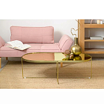 Кофейный столик овальный золотой Modern Mirror Gold Table варинант исполнения - 1 | Loft Concept в Саратове