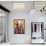 Люстра потолочная квадратная минималистичная Perfection of Geometry варинант исполнения - 5 | Loft Concept в Саратове