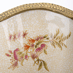 Ваза голубого цвета из фарфора с цветочным рисунком и бронзовой стрекозой Blue Garden варинант исполнения - 2 | Loft Concept в Саратове