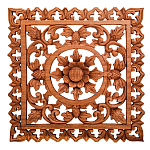 Панно из дерева квадратное Panel With Trees варинант исполнения - 1 | Loft Concept в Саратове