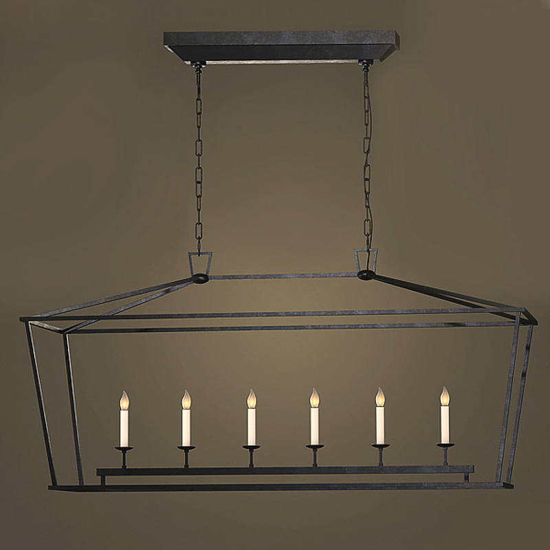 Люстра Linear Pendant Black Черный в Саратове | Loft Concept 