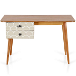 Письменный стол с принтом на ящиках Elise Desk варинант исполнения - 4 | Loft Concept в Саратове