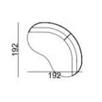 Двухместный диван Calypso варинант исполнения - 5 | Loft Concept в Саратове