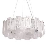 Люстра круглая с подвесными прямоугольными пластинами из стекла Glacier Panels варинант исполнения - 1 | Loft Concept в Саратове