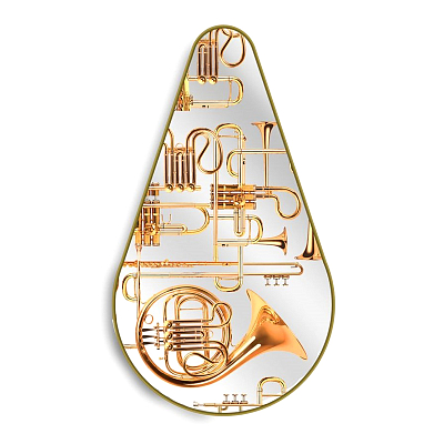 Зеркало Seletti Pear Trumpets Зеркало Seletti Pear Trumpets