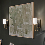  Бра с прямоугольным черным основанием и белым матовым цилиндрическим плафоном Kichler варинант исполнения - 15 | Loft Concept в Саратове