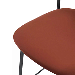 Стул барный с широкой полукруглой спинкой Chair Smooth Shapes варинант исполнения - 5 | Loft Concept в Саратове