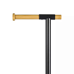 Держатель для туалетной бумаги с подвесным ершиком Black Bathroom Accessory варинант исполнения - 3 | Loft Concept в Саратове