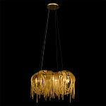 Люстра подвесная круглая с изогнутыми металлическими дугами и ниспадающими цепочками 65 см Atlantis Chain варинант исполнения - 3 | Loft Concept в Саратове