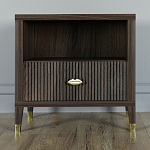 Прикроватная тумбочка с полкой Elsa Dreams Walnut  варинант исполнения - 5 | Loft Concept в Саратове