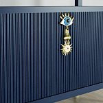 Стеллаж со стеклянными полками Elsa Dreams Blue варинант исполнения - 8 | Loft Concept в Саратове