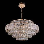 Люстра хрустальная в неоклассическом стиле на золотистом каркасе Majesty варинант исполнения - 8 | Loft Concept в Саратове