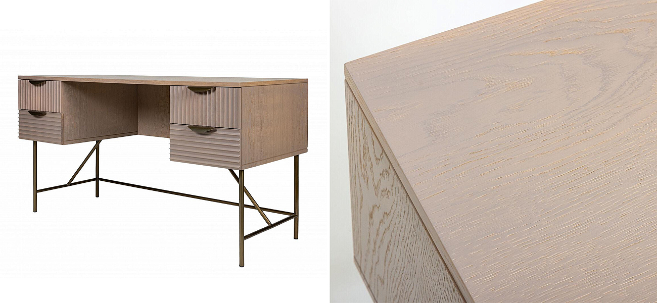 Рабочий стол Antique Order Бежевый Шпон Дуба Рабочий стол Antique Order Бежевый Шпон Дуба - Loft-Concept в Саратове