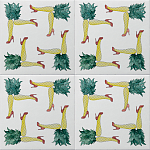 Плитка дизайнерская с рисунком Пина Колада варинант исполнения - 1 | Loft Concept в Саратове