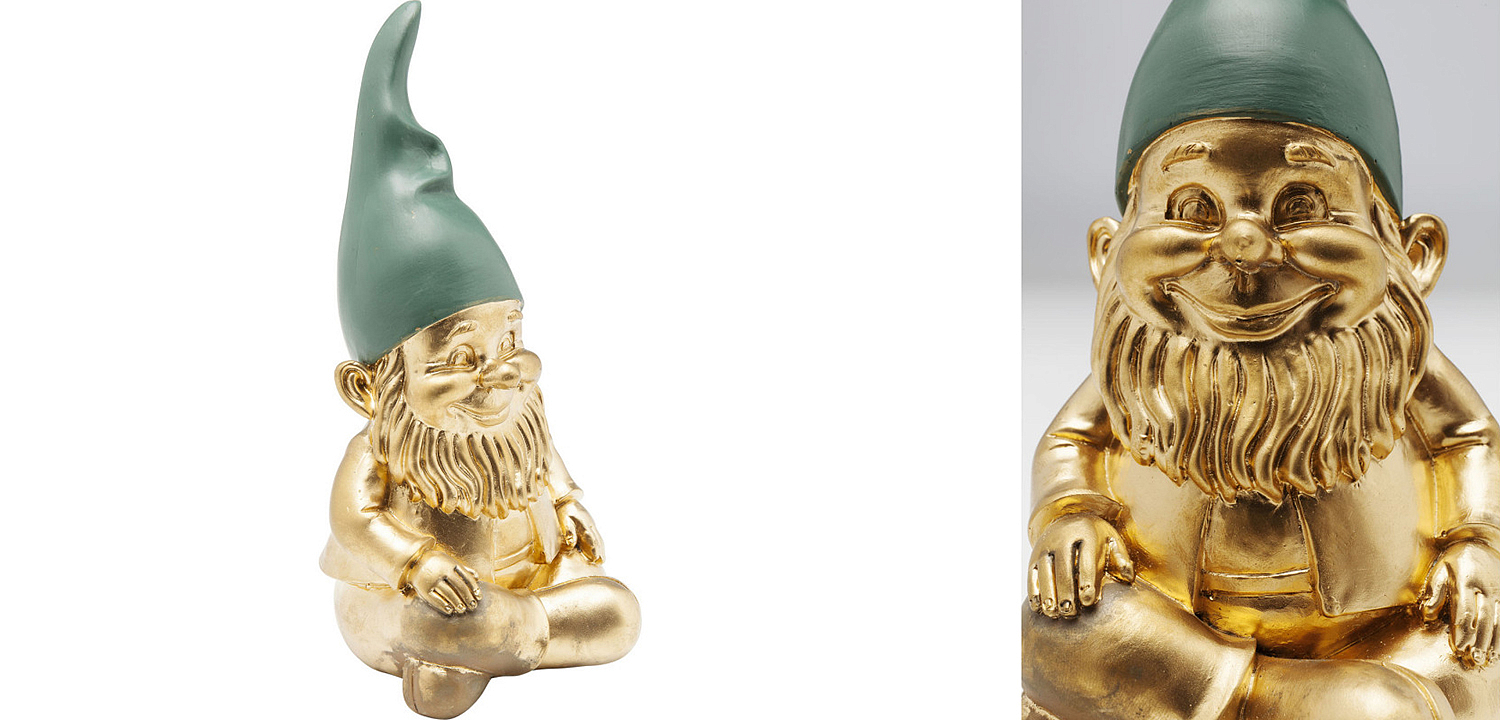 Статуэтка Golden Sitting Gnome Статуэтка Golden Sitting Gnome - Loft-Concept в Саратове