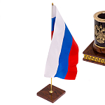 Настольный письменный набор с часами из природного камня обсидиана Royal Set варинант исполнения - 7 | Loft Concept в Саратове