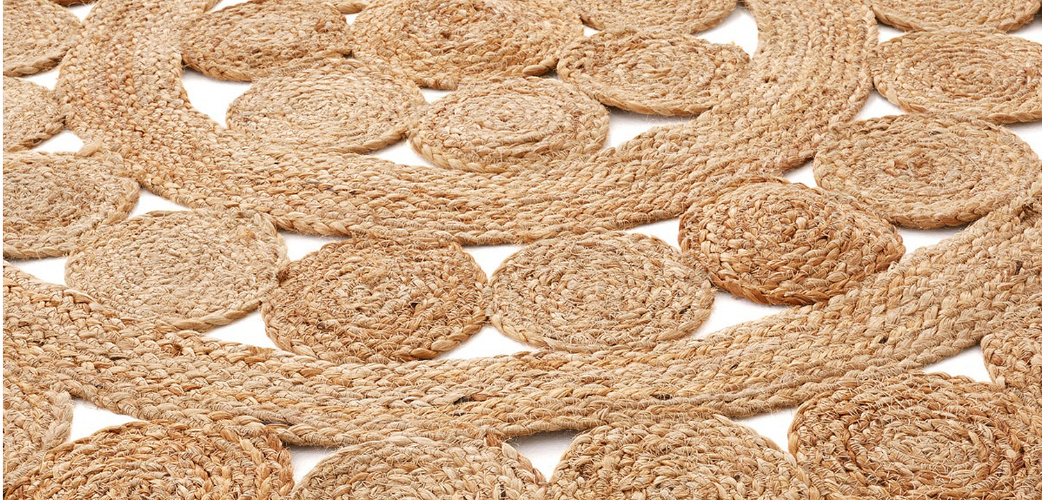 Ковер Wicker Circles Carpet 100% джут Ковер Wicker Circles Carpet 100% джут - Loft-Concept в Саратове