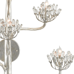 Бра серебряное в виде растения Silver Flower Glade варинант исполнения - 1 | Loft Concept в Саратове