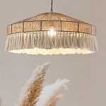 Люстра круглая плетеная с кисточками Dome Sun Glow варинант исполнения - 2 | Loft Concept в Саратове