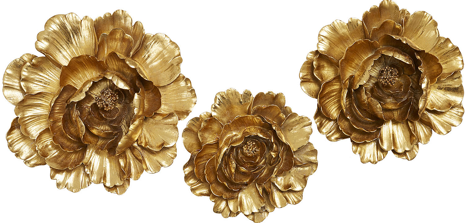 Аксессуар на стену Decor Flowers Rose Hip gold Аксессуар на стену Decor Flowers Rose Hip gold - Loft-Concept в Саратове