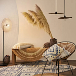 Чехол на подушку с узором в этно-стиле Blue Ikat варинант исполнения - 7 | Loft Concept в Саратове