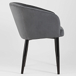 Мягкое кресло на металлических ножках Shaggy Dark Grey варинант исполнения - 2 | Loft Concept в Саратове