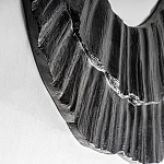 Зеркало в фактурной черной раме в современном стиле Black Maelstrom варинант исполнения - 2 | Loft Concept в Саратове